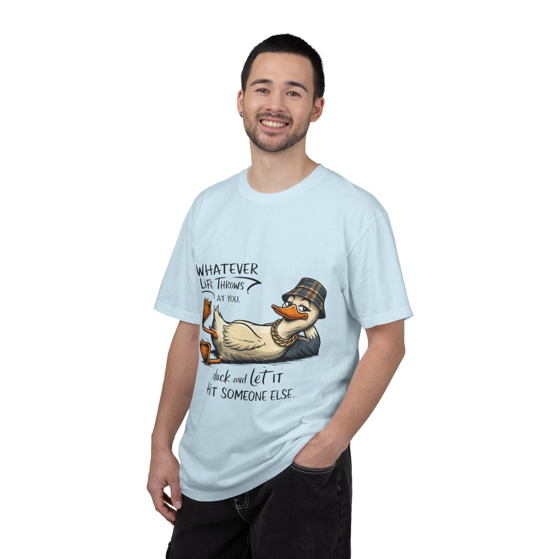 Whatever Life Throws At You Funny Duck T-Shirt