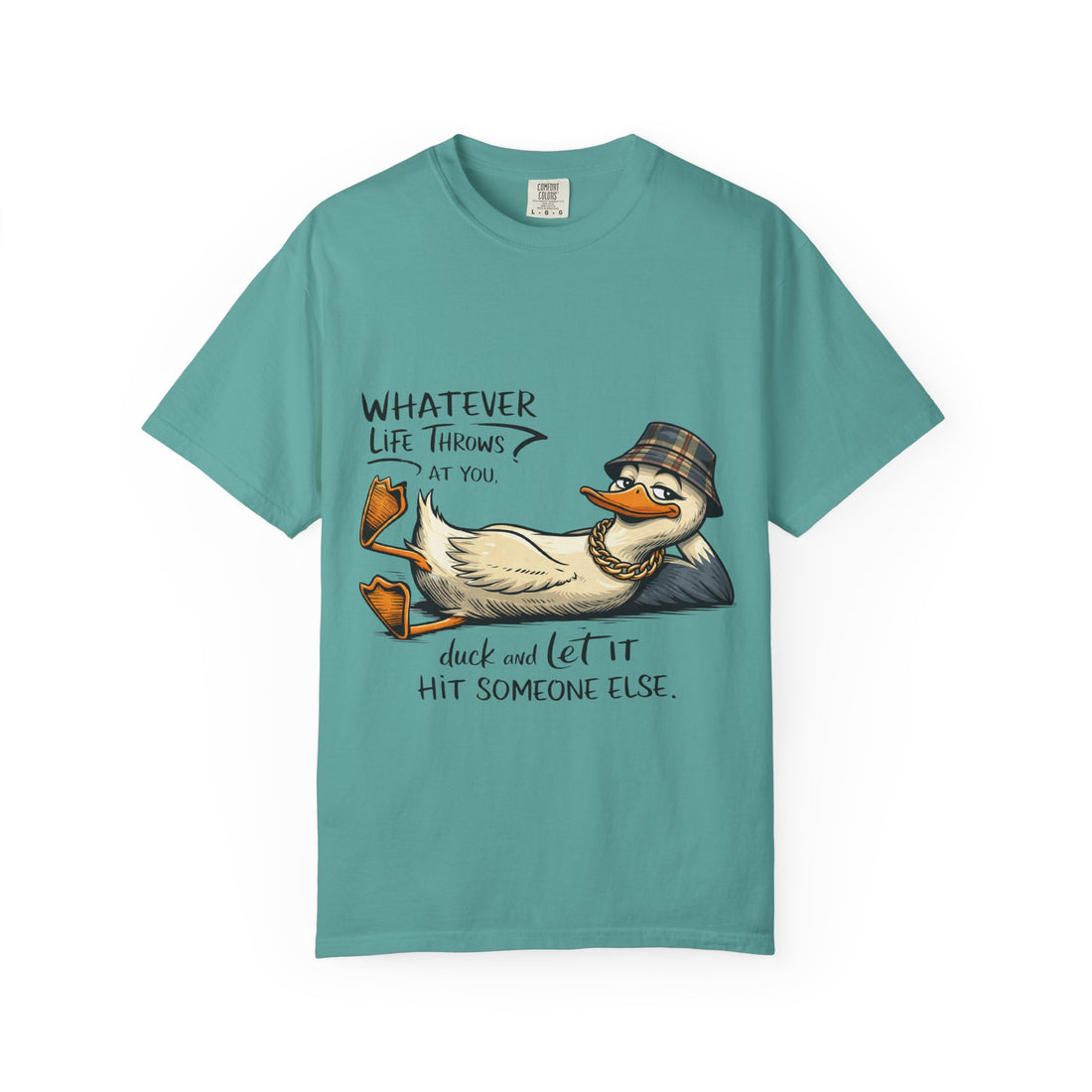 Whatever Life Throws At You Funny Duck T-Shirt