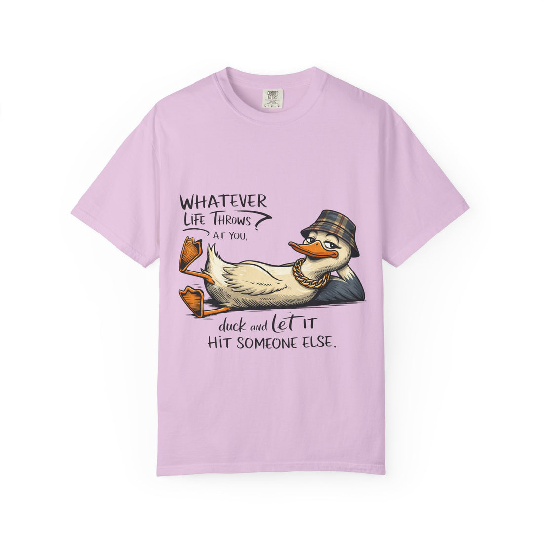 Whatever Life Throws At You Funny Duck T-Shirt