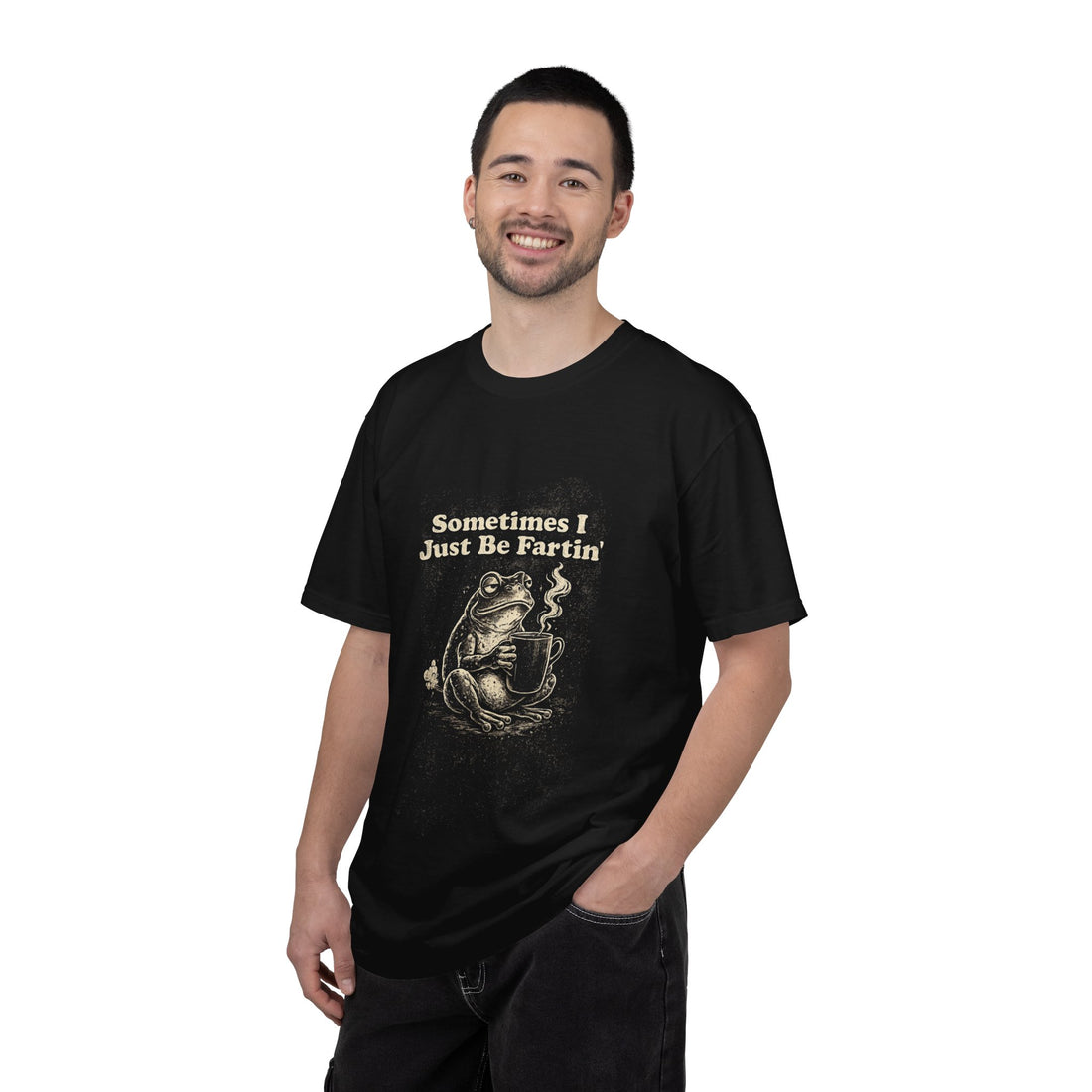 Sometimes I Just Be Fartin Funny Frog Coffee T-Shirt