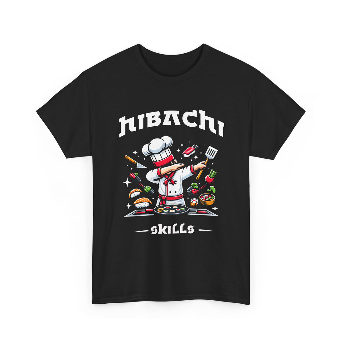 Hibachi Chef Costume T-Shirt – Perfect Gift for Connoisseurs of Japanese Food