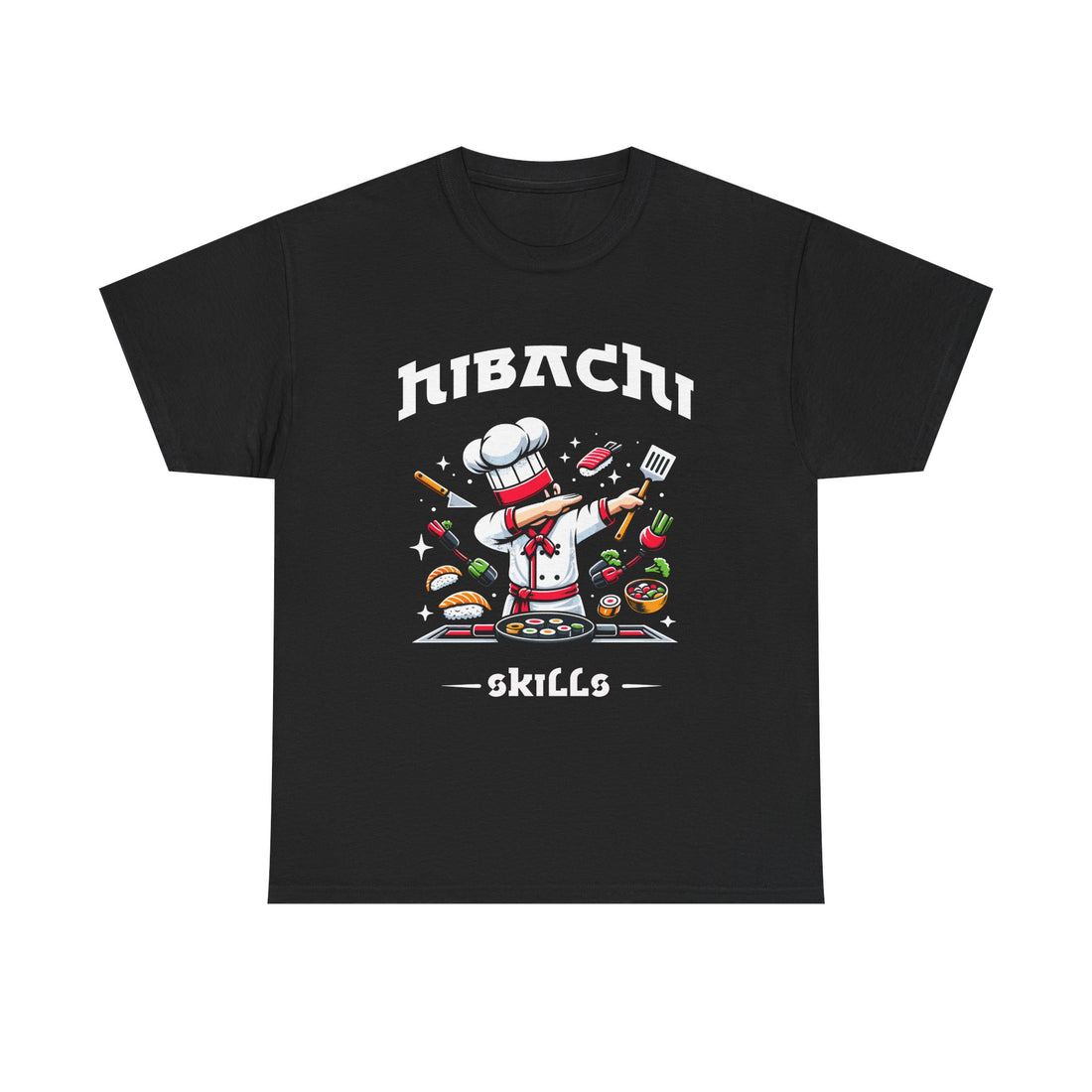 Hibachi Chef Costume T-Shirt – Perfect Gift for Connoisseurs of Japanese Food