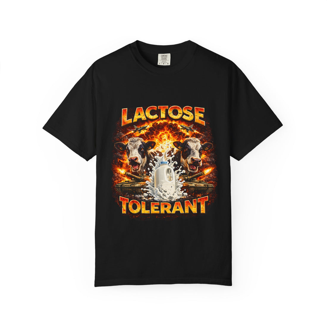 Lactose Tolerant Funny T-Shirt – Trendy Cow Humor Graphic Tee