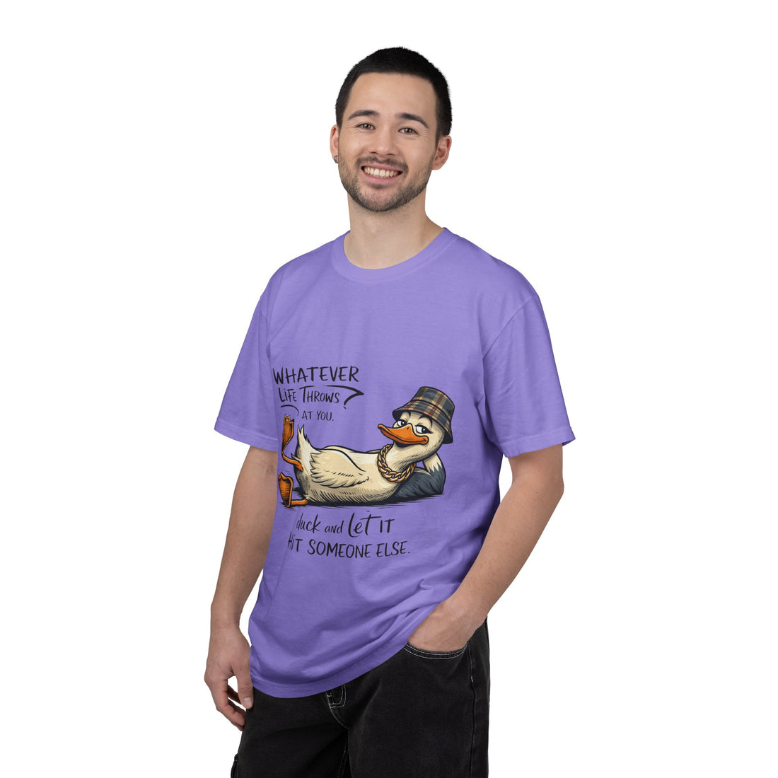 Whatever Life Throws At You Funny Duck T-Shirt