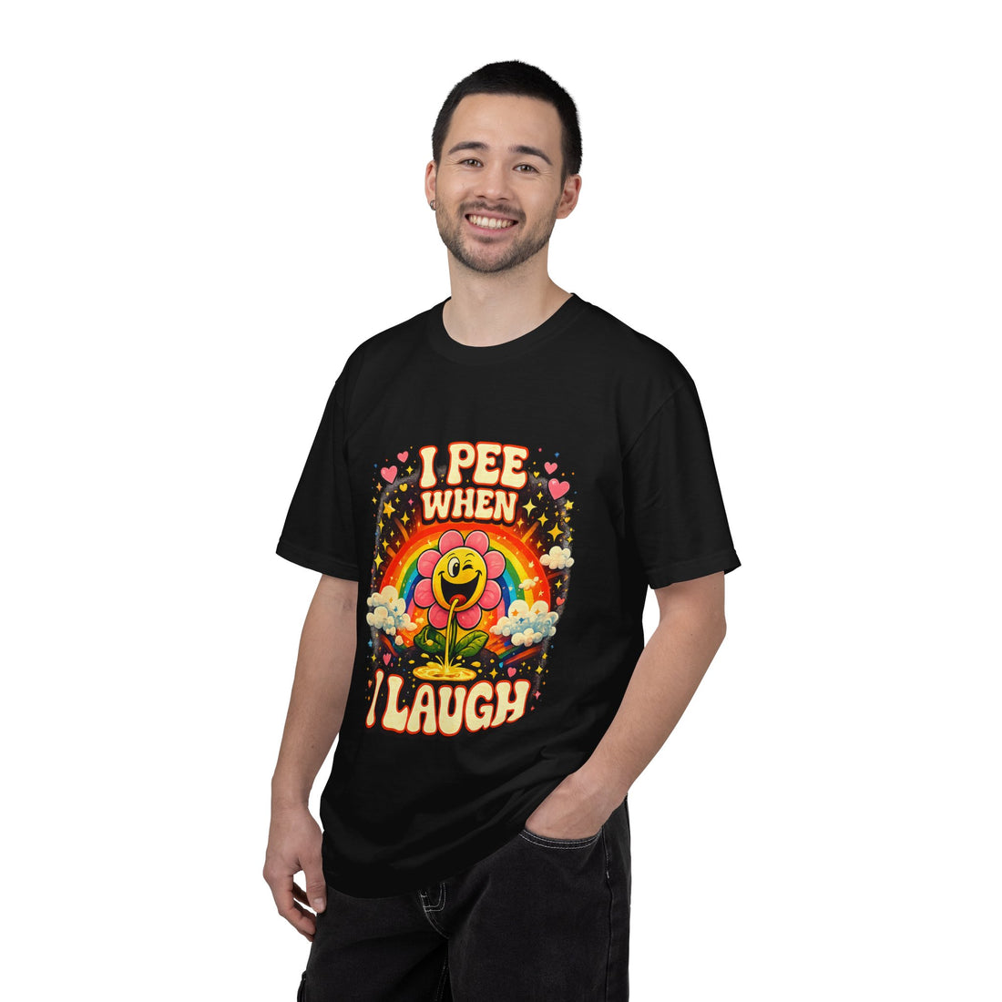 I Pee When I Laugh Funny Meme T-Shirt