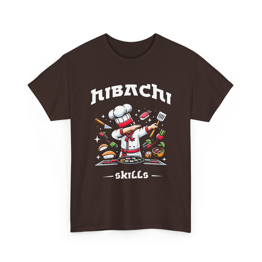 Hibachi Chef Costume T-Shirt – Perfect Gift for Connoisseurs of Japanese Food