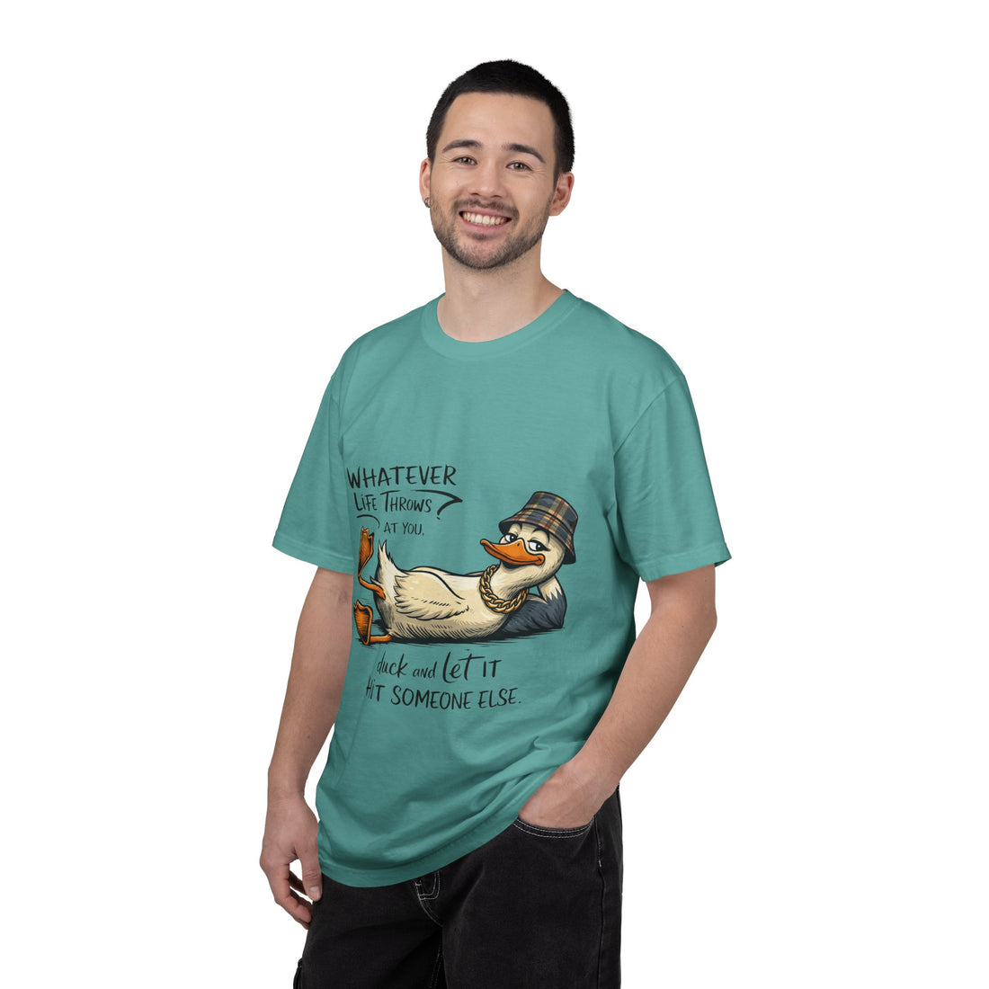 Whatever Life Throws At You Funny Duck T-Shirt