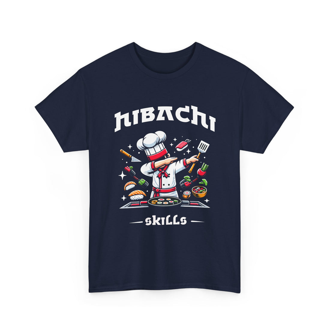 Hibachi Chef Costume T-Shirt – Perfect Gift for Connoisseurs of Japanese Food